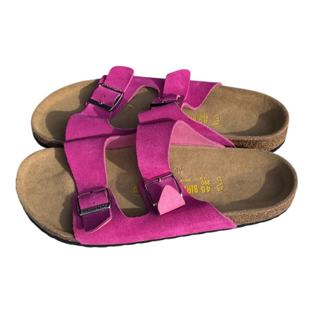 BIRKENSTOCK UNISEX TRAVEL SANDALS ARIZONA SOFT FOOTBED SUEDE LEATHER